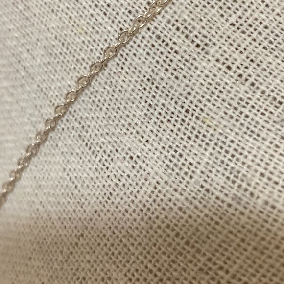 Sterling Silver 925 Yellow Citrine and Pearl Necklace 18" - Picture 5 of 7